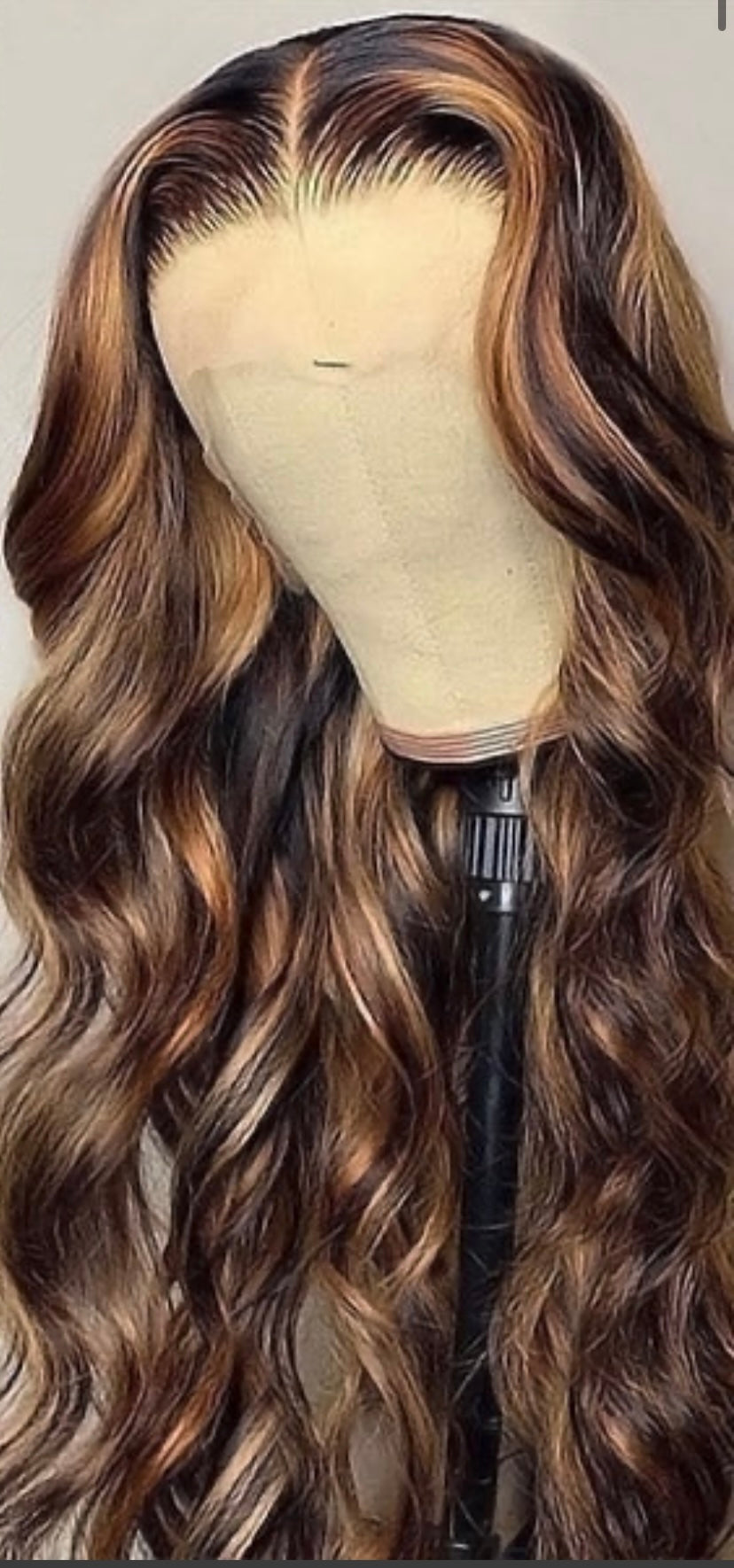 Dulce highlight lacefront wig